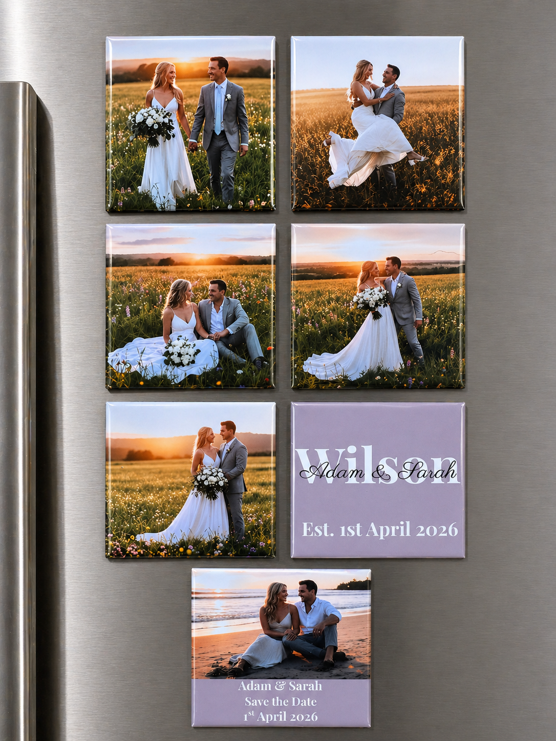 Save the Date Photo Magnets